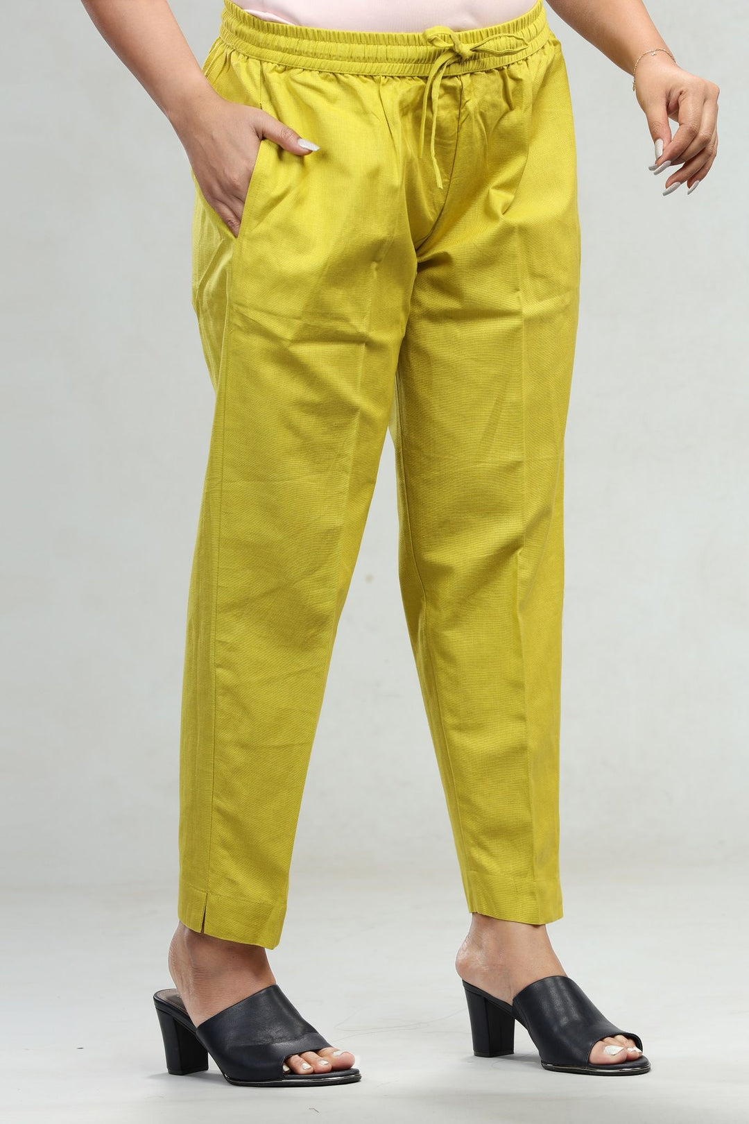 Neon Green Cotton Pant