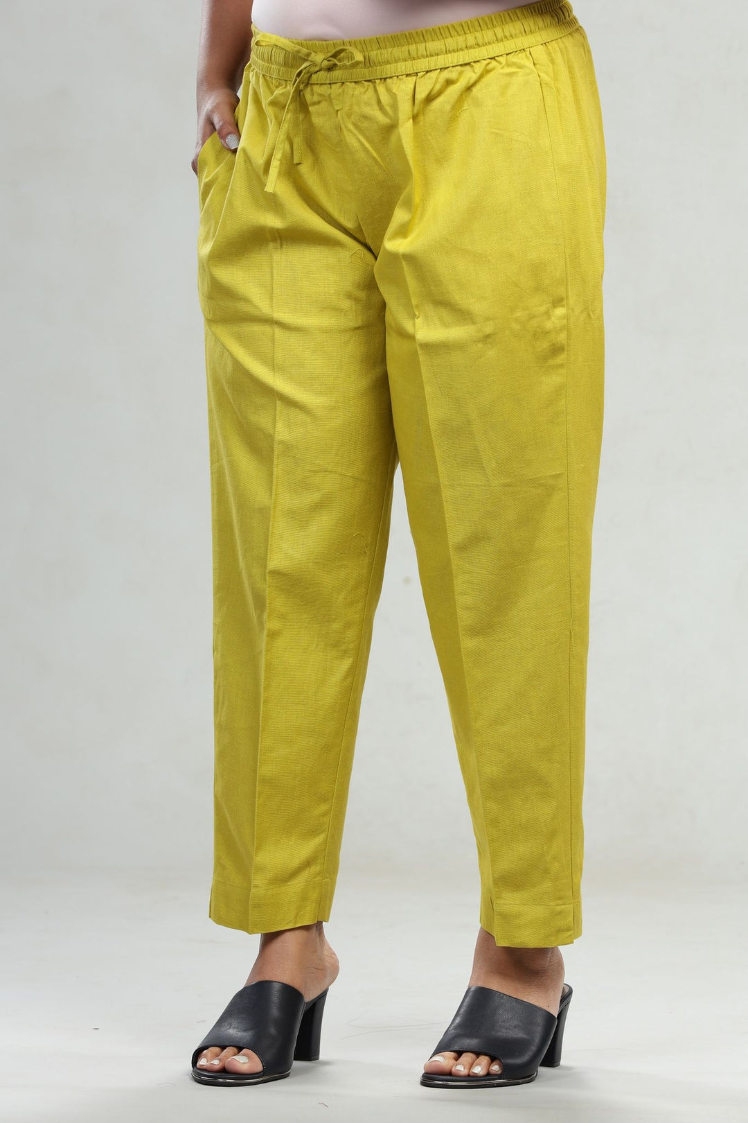 Neon Green Cotton Pant