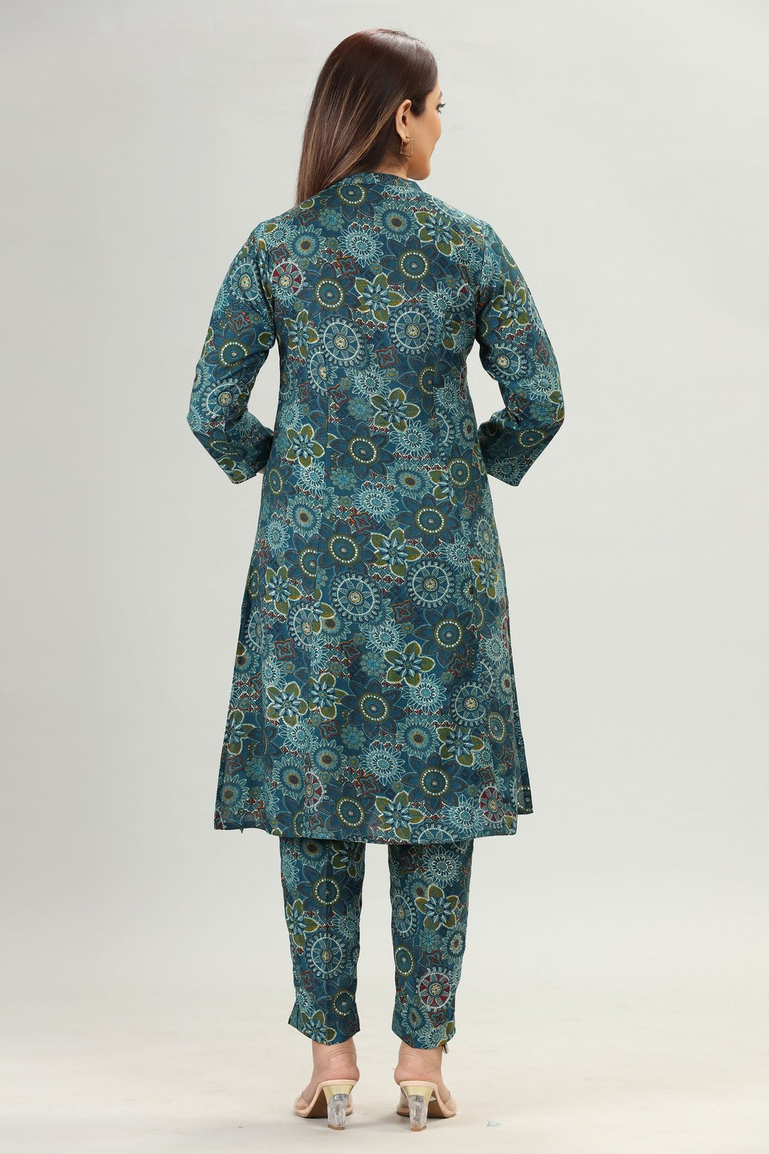 Tanmayi Dark Green Rayon Kurta & Pant Set