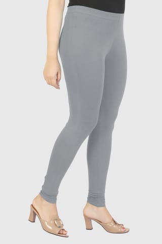 Aoliks Women Cross Waist Leggings High Waisted Yoga Pants Grey